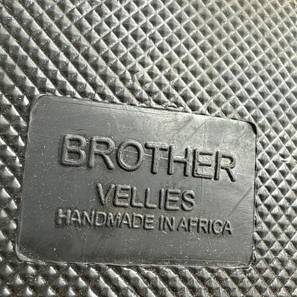 Brother Vellies Men's Black Leather Lace Up Round Toe Chukka Boots Size 9 - Picture 7 of 7